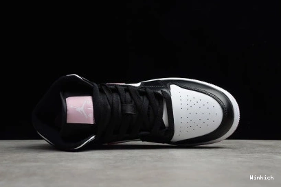 JORDAN AIR WHITE 555112-103 LIGHT PINK-BLACK MID 1 ARCTIC 0811